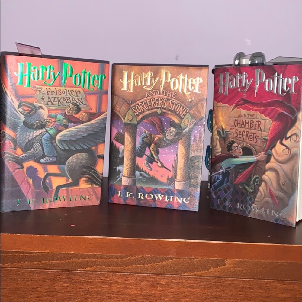 Harry potter books 1, 2 and 3
